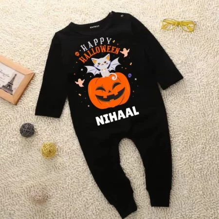 Happy Halloween Black Jumpsuit Outfit