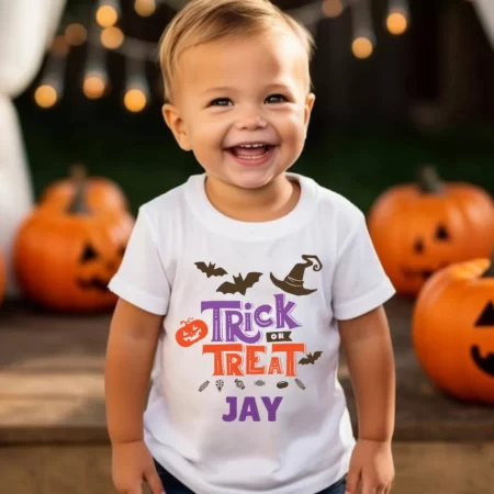 Trick Or Treat Onesie & T-shirt Outfit
