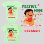 Festive Mode On Onesie & T-shirt Outfit