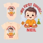 My First Diwali Boy's Onesie & T-shirt Outfit