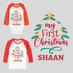 My First Christmas Raglan Kids Wear