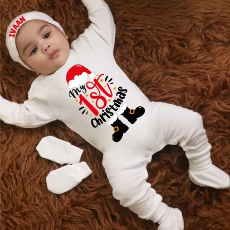 White Baby Jumpsuit Set