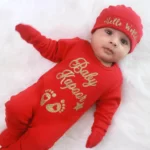 Red Jumpsuit Newborn Set