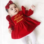 Daddy's Valentine Velvet Frock