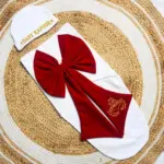 Customised Name On Cap Bow Wrap For Babies