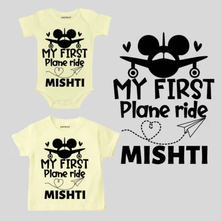 My First Plane Ride Onesie Or T-shirt Outfit