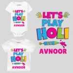 Let Play Holi With Hand Print Outfit