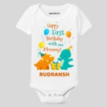Happy First Birthday With Me Mommy Onesie Or T-shirt