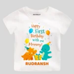 Happy First Birthday With Me Mommy Onesie Or T-shirt