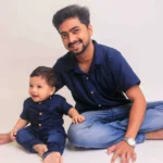 Navy Blue Kid & Adult Combo Shirts