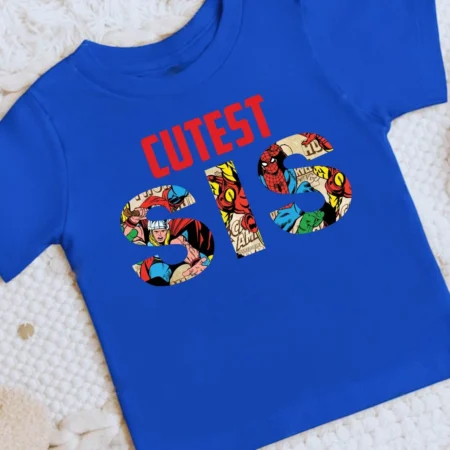 Blue Cutest Sis T-shirt Outfit