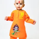 Jai Shree Ram Orange Kurta & Pajama