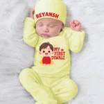 My First Diwali Jumpsuit With Cap