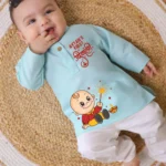 First Diwali Blue Kurta