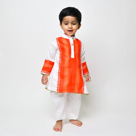 White Kurta And Pajama Set