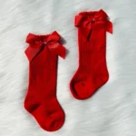 Elegant Red Stockings For Babies