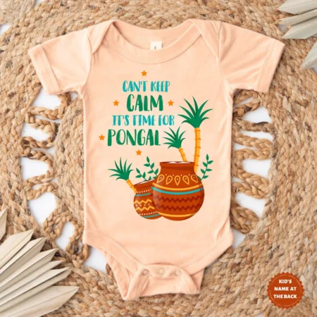 Can't Keep Calm It's Time For Pongal Onesie Or T-shirt For Kids