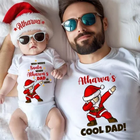 Custom Name Combo Outfit For Daddy and Kid