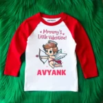 Mommy's Little Valentine Raglan Baby outfit
