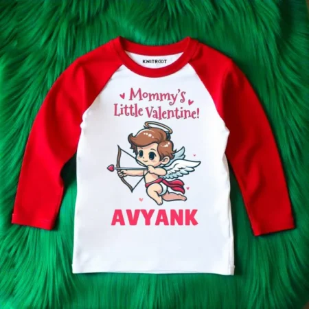 Mommy's Little Valentine Raglan Baby outfit