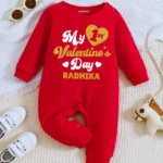 My First Valentine's Day Glitter Outfit For Babies