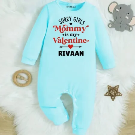 Sorry Girls Mommy Is My Valentine Jumpsuit