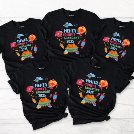 Family's First Makar Sankranti (Mama, Papa & Baby) Outfit