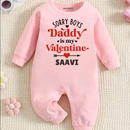 Sorry Daddy Is My Valentine jumpsuit For Kids