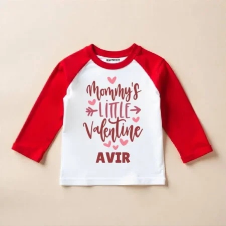 Mommy's Little Valentine Raglan T-shirt or Onesie