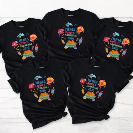 Family's First Makar Sankranti (Mama, Papa & Baby) Outfit