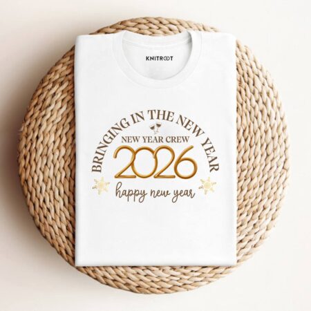 Bringing In The New Year, New Year Crew 2026 Adult T-shirt