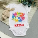 Holi Hai Onesie Or T-shirt Outfit For Cute Kids