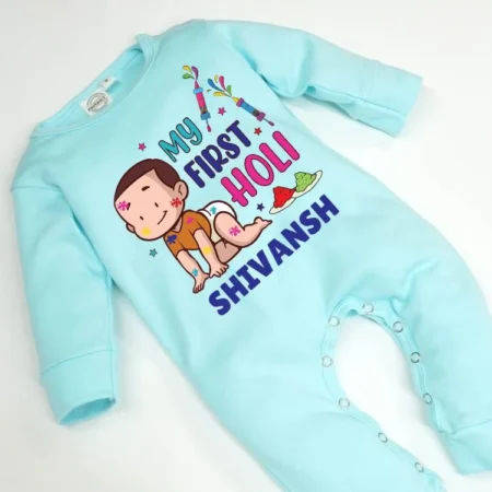 My First Holi Jumpsuit Outfit For Boys