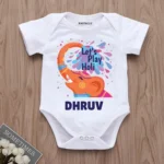Let's Play Holi With Elephant Print Onesie Or T-shirt