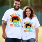 Mom & Dad Level Unlocked Combo Of Two T-shirts