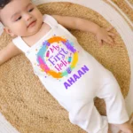 My First Holi Dungaree Outfit