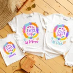 First Holi As Family Combo (Mama, Papa & Baby) Outfit