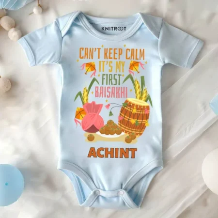 Can't Keep Calm It's My First Baisakhi Onesie Or T-shirt