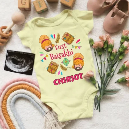 First Baisakhi Onesie T-shirt