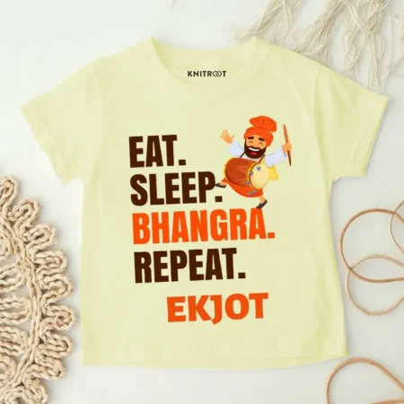 Eat Sleep Bhangra Repeat T-shirt Or Onesie