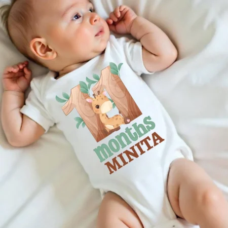 11 Months Foxxy Print Baby Outfit