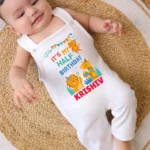 It's My Half Birthday! Cute Animal Theme Dungaree