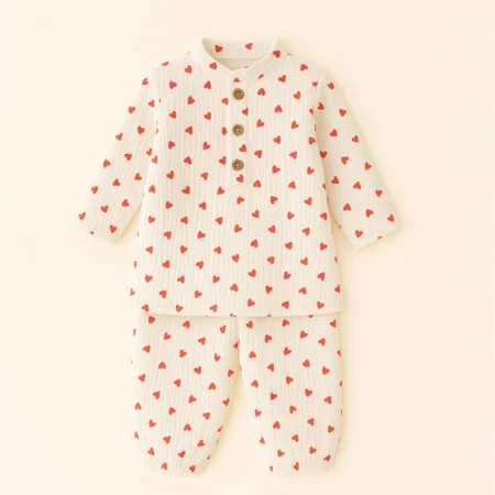 Allover Heart print Co-ord Set