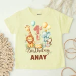 Animal Theme First Birthday Oneise Or T-shirt