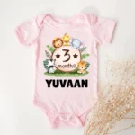3 Months Cute Animal Theme Oneise Or T-shirt