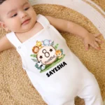 8 Months Cute Animal Theme Dungaree