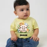 11 Months Cute Animal Print Baby Outfit