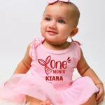 One Month Mermaid Tutu Onesie