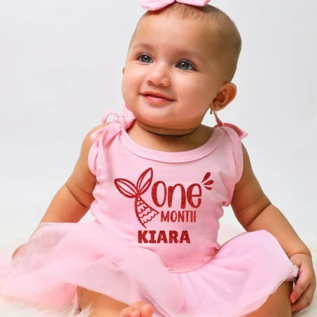 One Month Mermaid Tutu Onesie