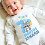 Seven Months Cute Racoon Theme Jumpsuit